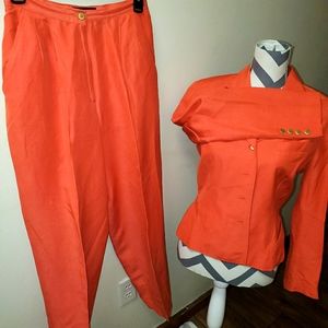 Salmon Petite Pant Suit